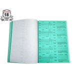 Ticket Book-Square Counter Book-Green